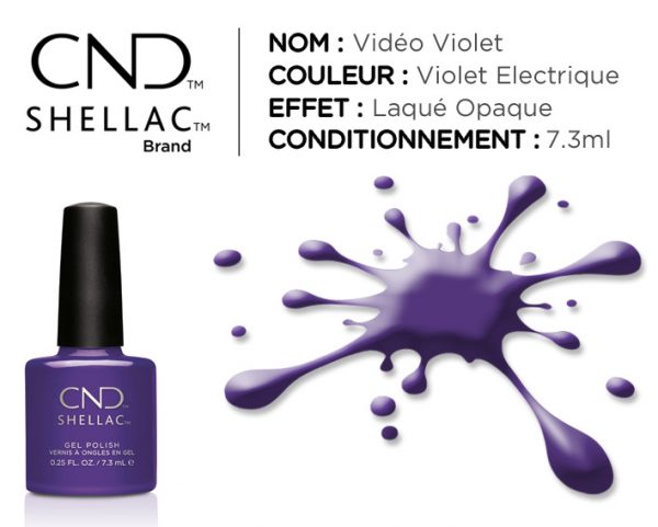 shellac vernis permanent video violet