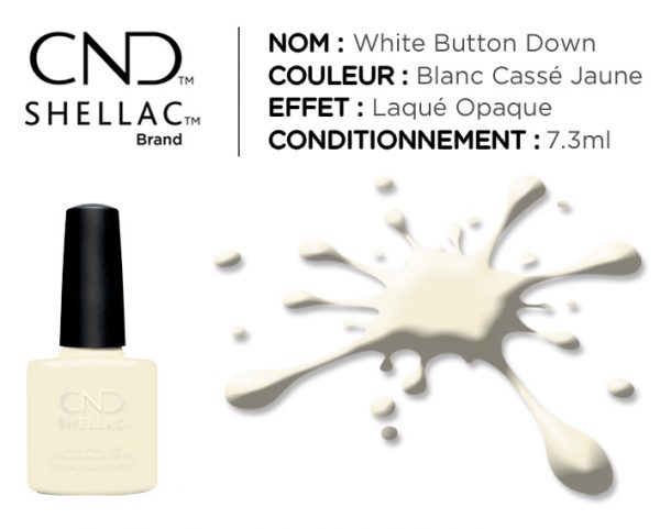 shellac vernis permanent white button down