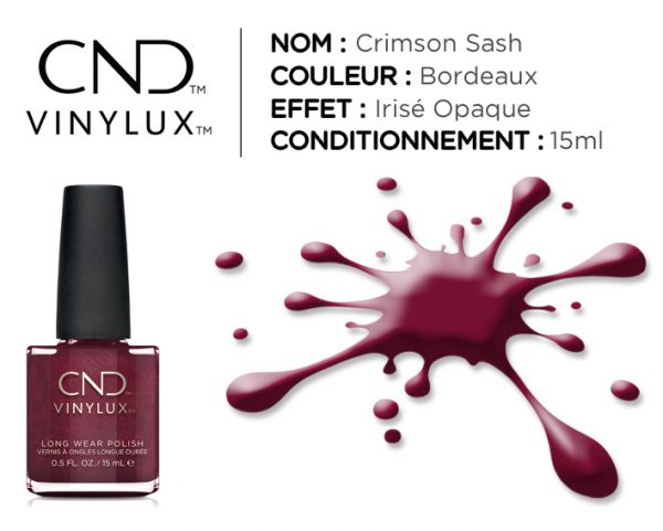 vinylux vernis longue tenue crimson sash