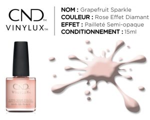 vinylux vernis longue tenue grapefruit sparkle