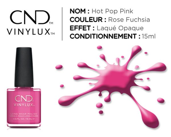 vinylux vernis longue tenue hot pop pink