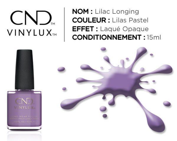 vinylux vernis longue tenue lilac longing