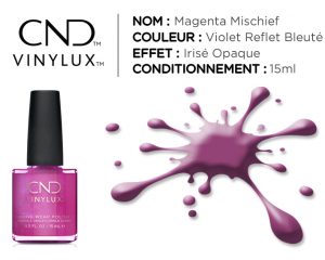 vinylux vernis longue tenue magenta mischief