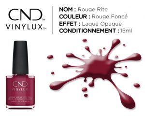 vinylux vernis longue tenue rouge rite