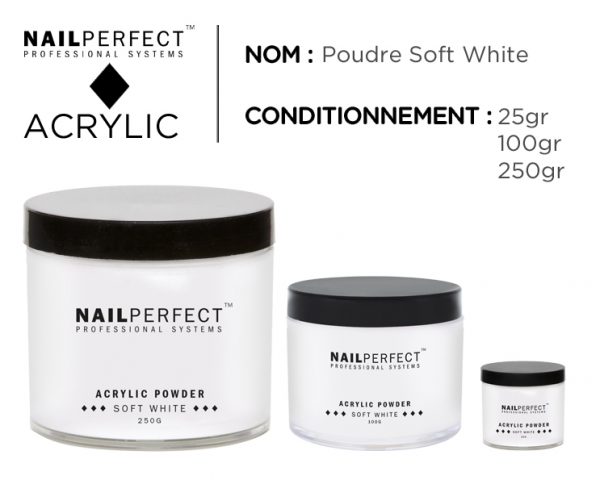 nail perfect acrylique poudre soft white