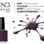 shellac vernis permanent Mulberry tart